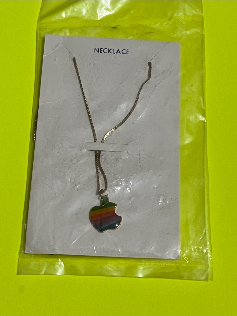 Vintage Apple necklace, (RARE) 1983.